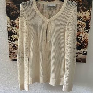 Gap Pearl Cardigan with Crochet Details